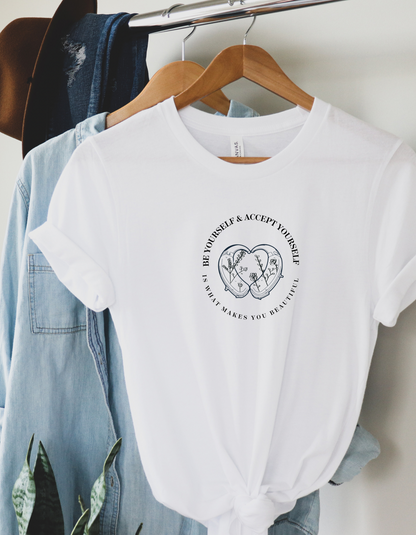 Be Yourself & Accept Yourself White tee