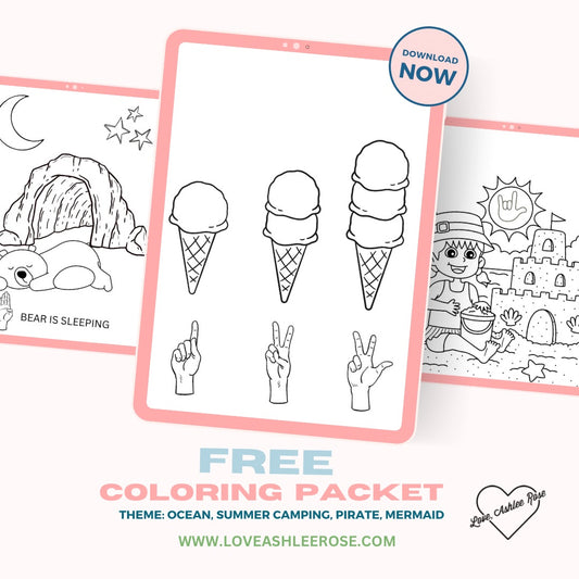 Free Summer Coloring Packet