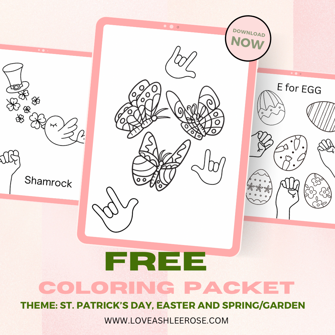 Free Spring Coloring Packet