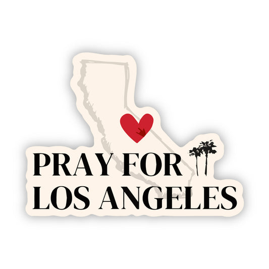 Pray For Los Angeles Sticker