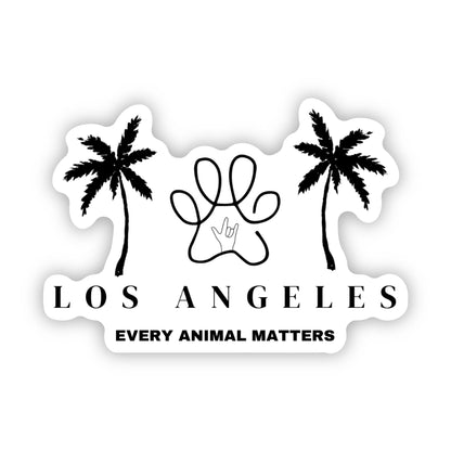 Los Angeles Every Animal Matters Sticker