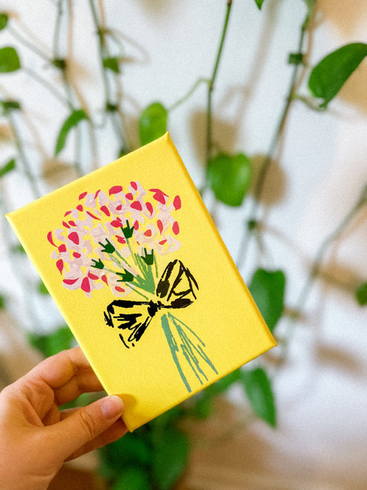 Bouquet ILY Yellow Pop Canvas