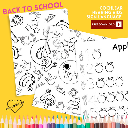 Back to School Coloring Packet