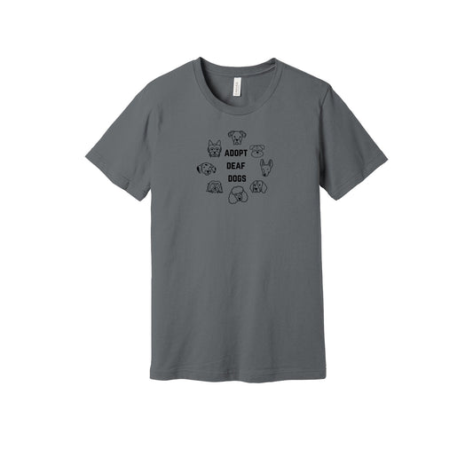 Adopt Deaf Dogs Storm Gray Tee