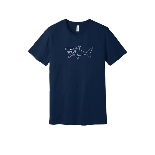 Adult Shark CI Navy Tee