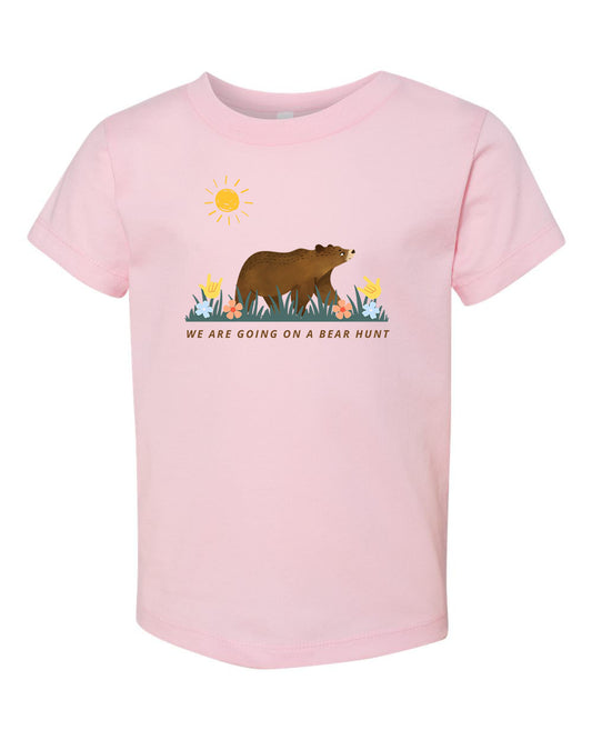 Going on a Bear Hunt Pink Toddler and Youth Tees