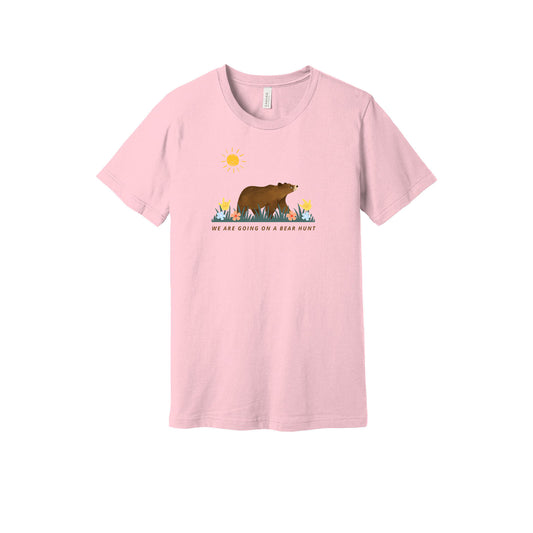 We Are Going on A Bear Hunt Pink Adult Tee