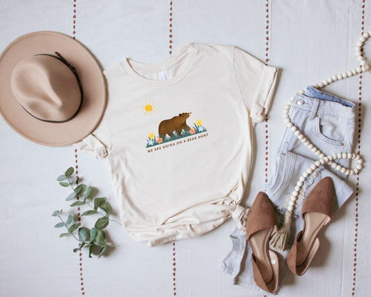 We are Going on a Bear Hunt Cream Adult Tee