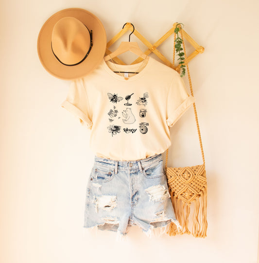 Bear , Honey and Bees tee