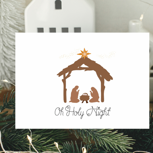 Oh Holy Night Greeting Card