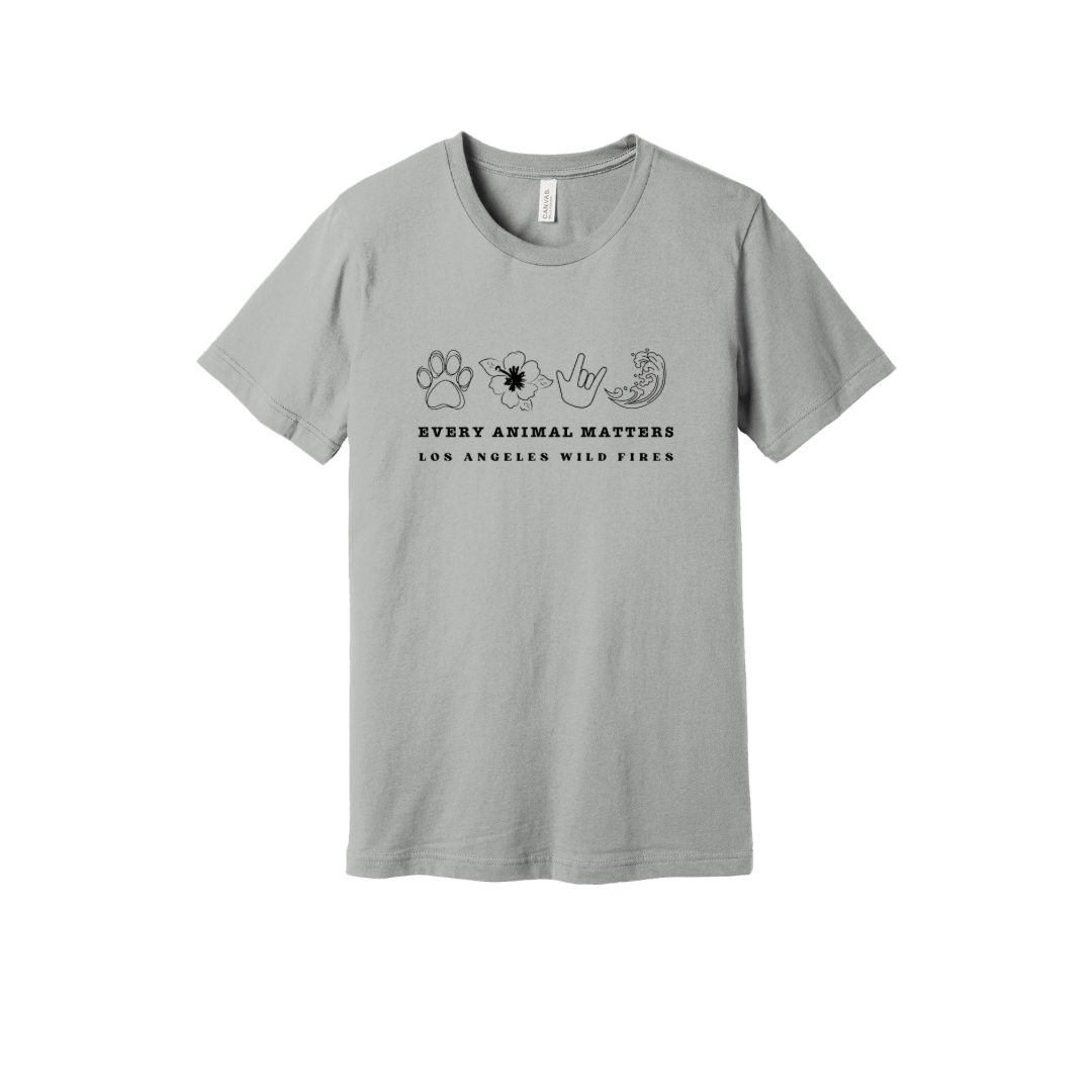 Every Animal Matters  Gray  Tee