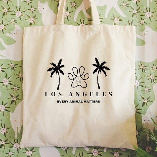 Los Angeles Animals Matters  Tote Bag