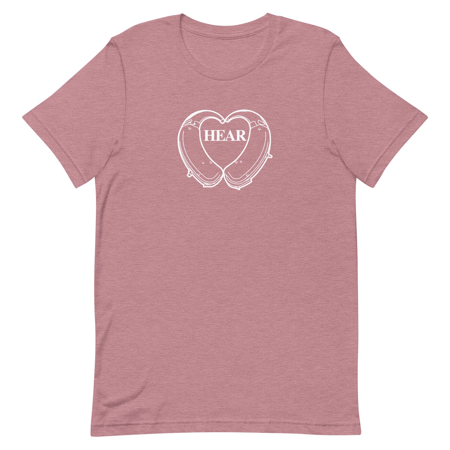 Hear Hearing Aids Heart Unisex t-shirt